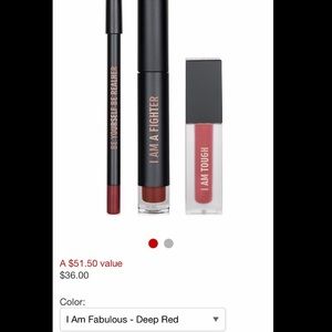 Real Her Deep Red Lip Kit